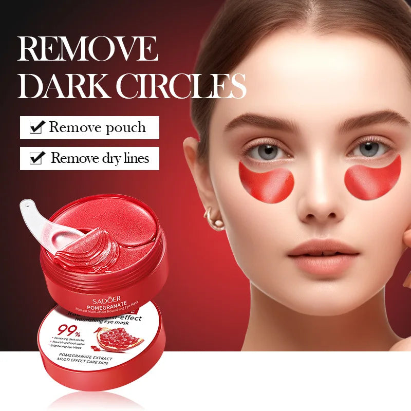 Masque pour les yeux à la grenade rouge