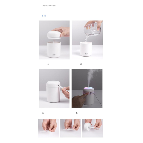 Humidificateur d’air portable Aroma Diffuseur d’huile essentielle pour voiture Home