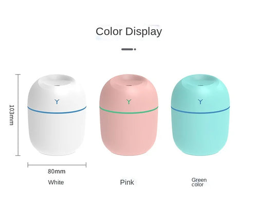 Humidificateur ultrasonique portable USB Aroma Diffuseur d’huile essentielle LED