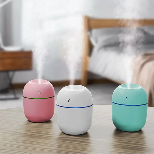Humidificateur ultrasonique portable USB Aroma Diffuseur d’huile essentielle LED